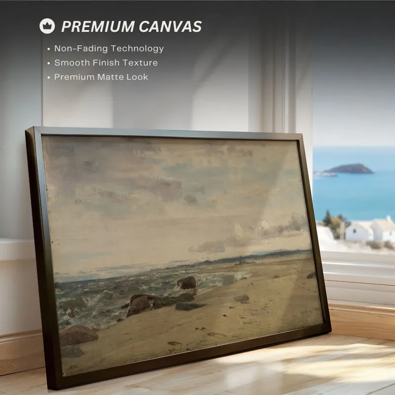 Desolate Shores Wood Wall Art With Frame - Black media 4
