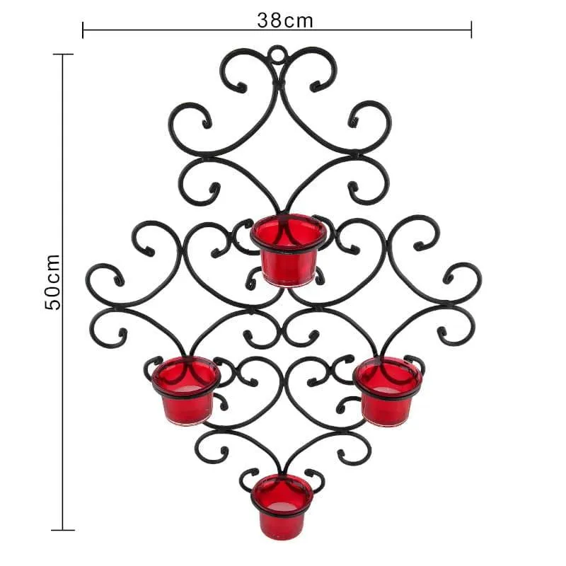Victorian Candle Holder - Red media 4