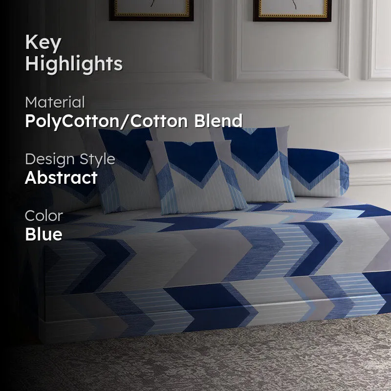 Blue Rest Diwan Set - Six Piece Set media 2