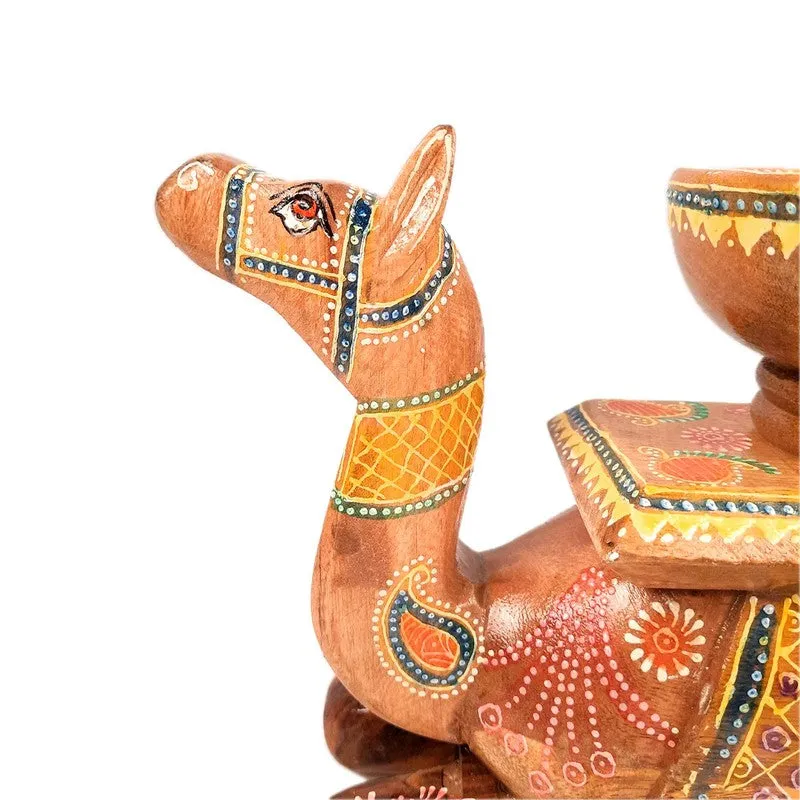 Wooden Camel Bowl Showpieces media 6