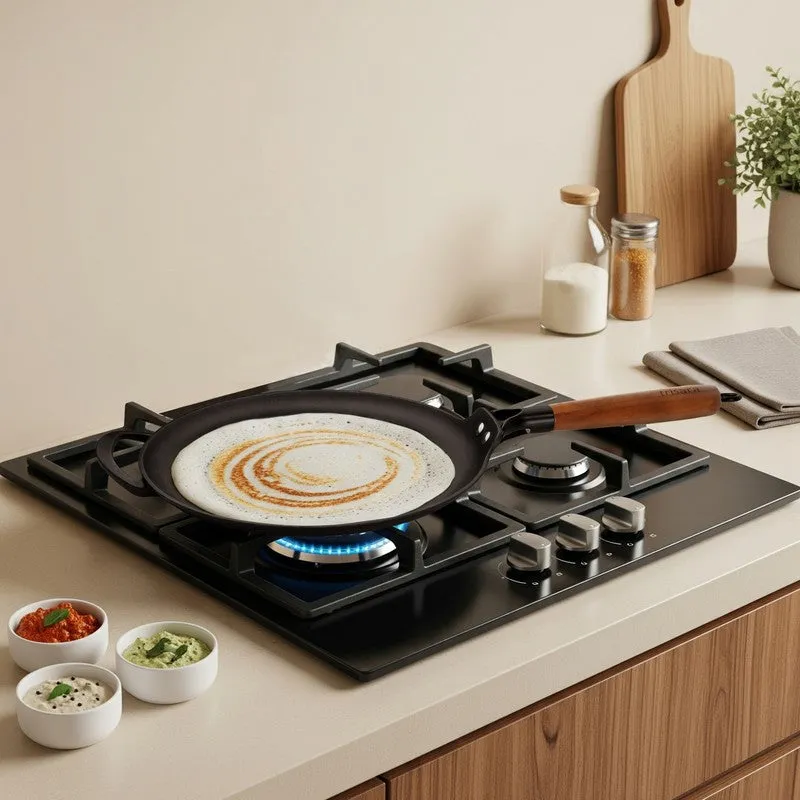 Embassy Griddledgepro Matte Finish Cast Iron Dosa Tawa media 4