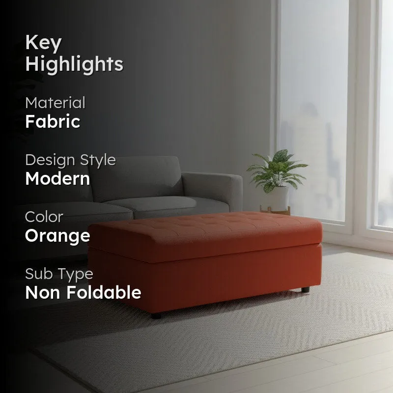 Zaviro Nuvia Ottoman - Orange media 2