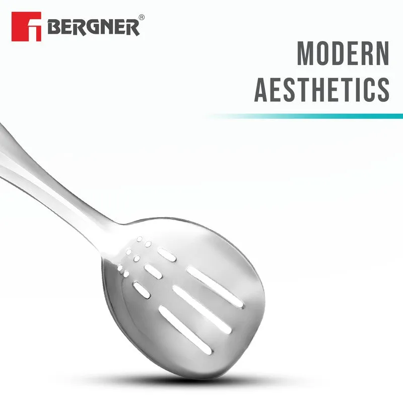 Slotted Stainless Steel Serving Spoon - 26 CM media 8