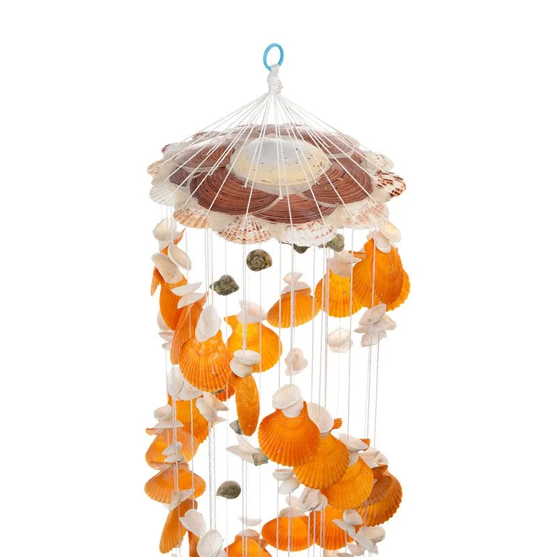 Ocean Whisper Spiral Sea Shell Windchime media 5