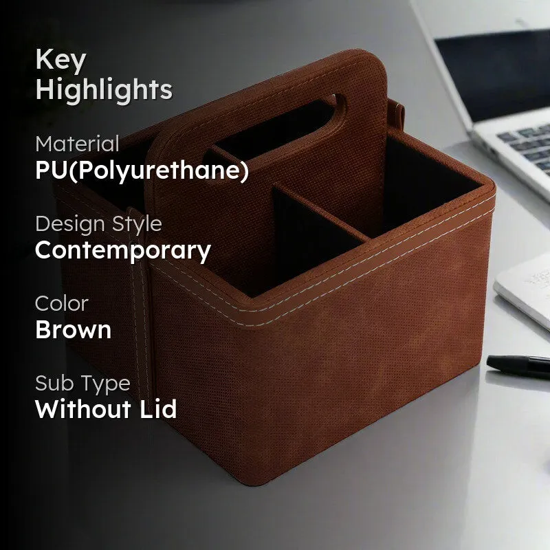 Ember Dote Leatherette Multi-Utility Organiser - Brown media 2