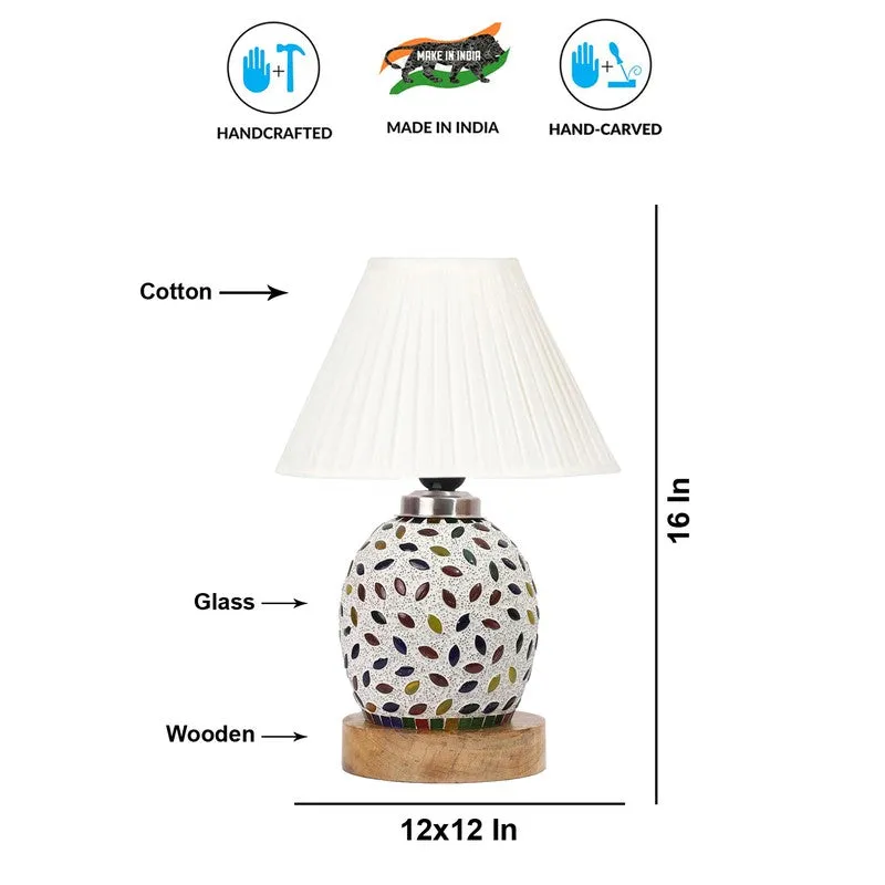 Elyra Pleatra Wooden Table Lamp - Multicolor media 9