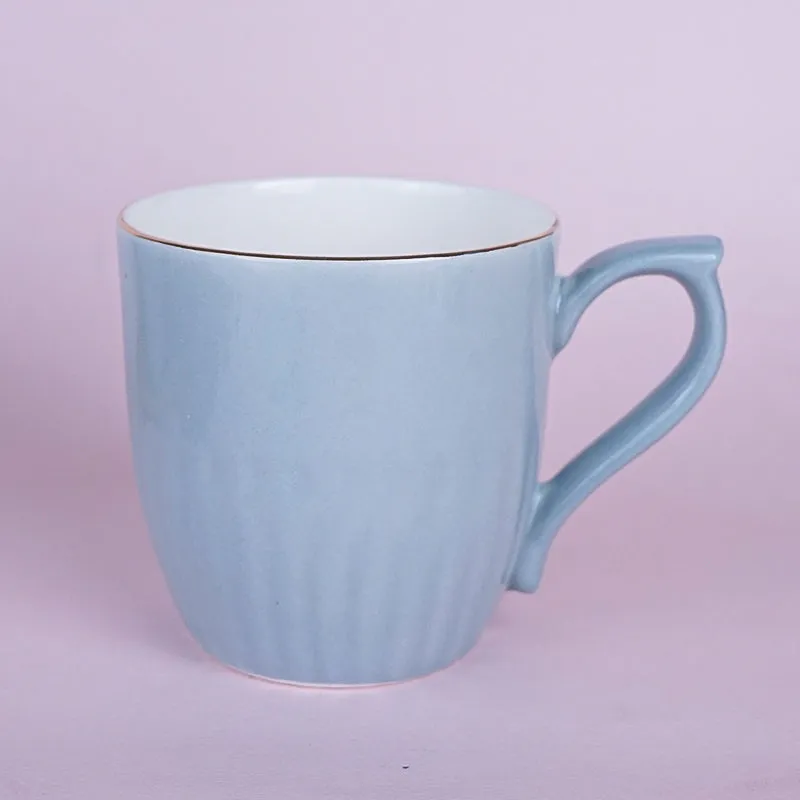 Glimo Porcelain Tea Cup (200 mL Each)/Grey)- Set of Six media 3