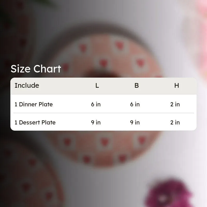 Tella Heart Dinner Set - 2 Piece Set media 5