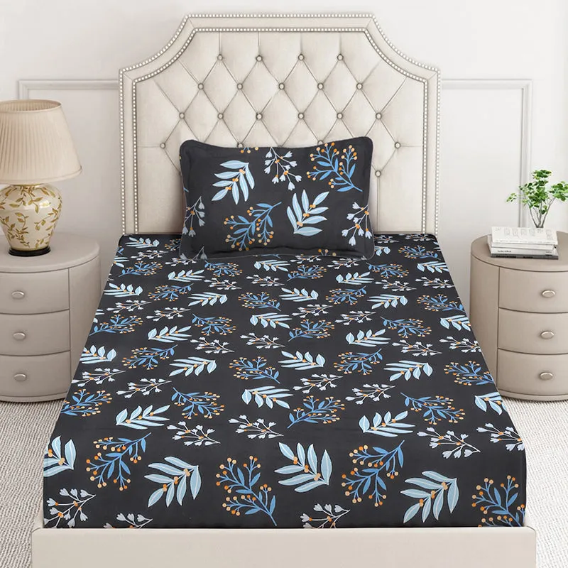 Iris Isle Floral Bedsheet - 130 GSM media 3