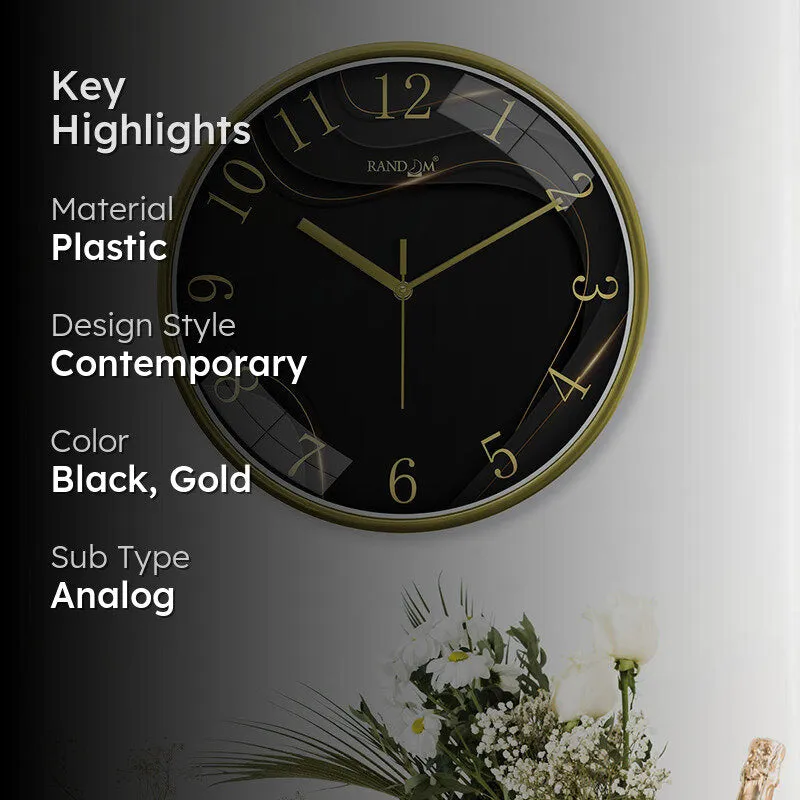 Tempus Noir Wall Clock media 2