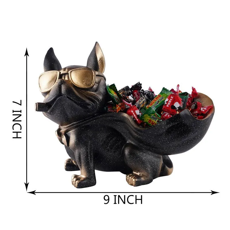 Sir Barks-a-lot Painted Polyresin Show Piece - Black media 6