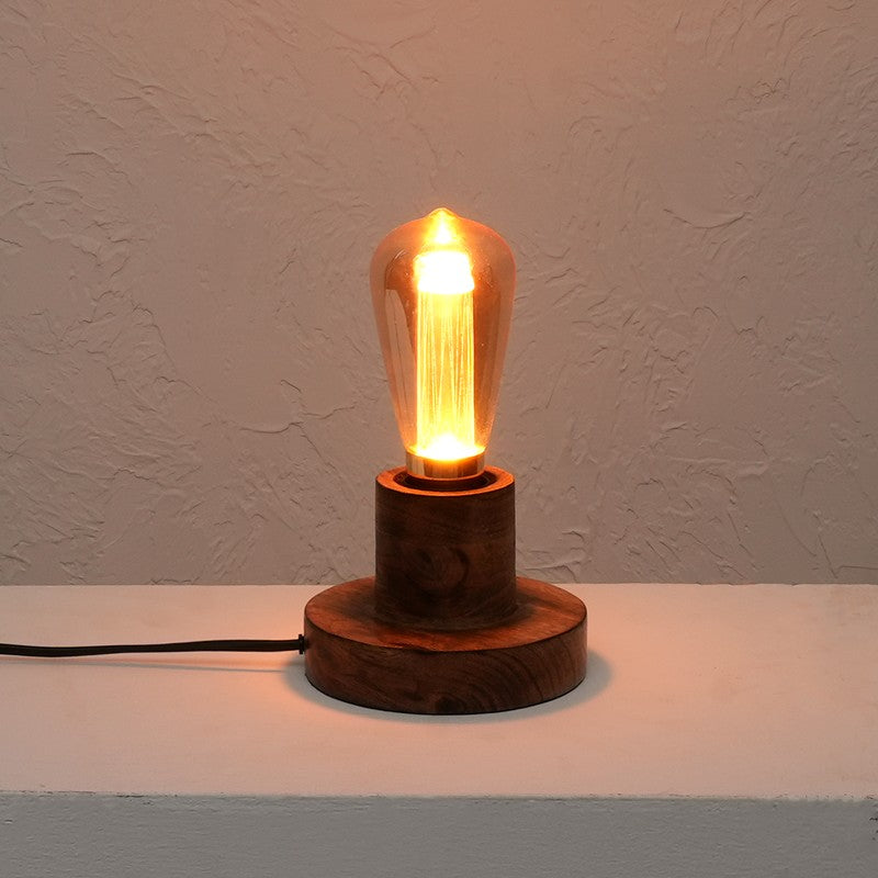 Fig Living Naked Bulb Glass Table Lamp - Brown media 7