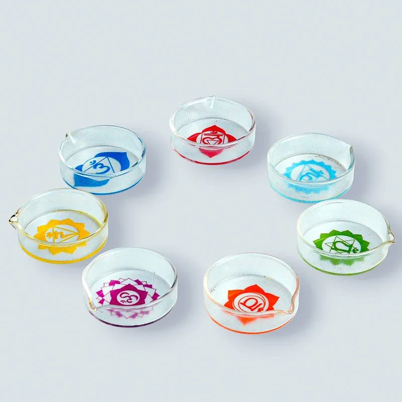 DivineGlow Traditional Borosilicate Glass Diya - Set Of Seven media 6