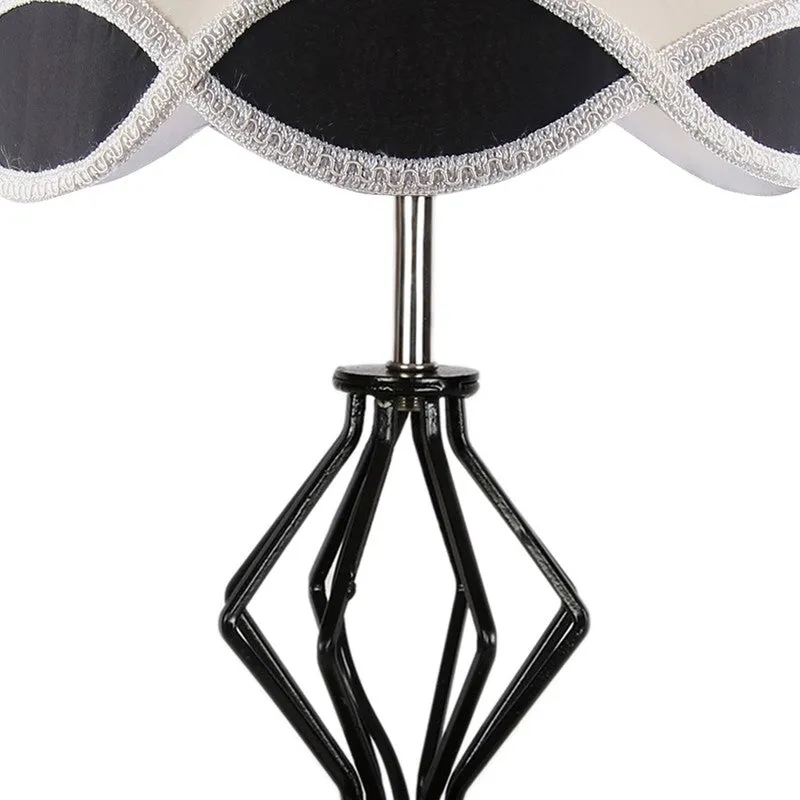Aurenix Cotton Table Lamp With Wooden Base - Ivory media 8