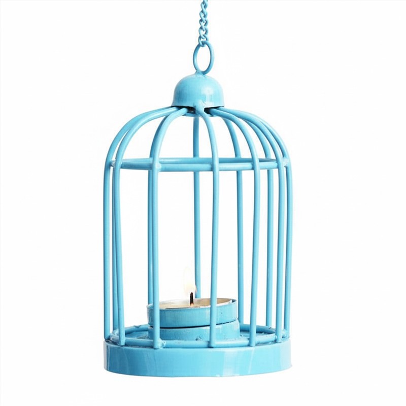 Bird Home Tealight Candle Holder - Blue media 3