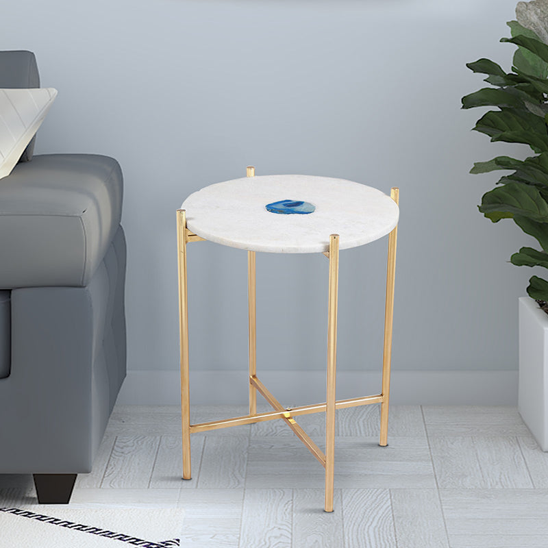 Agatera Marble Side Table