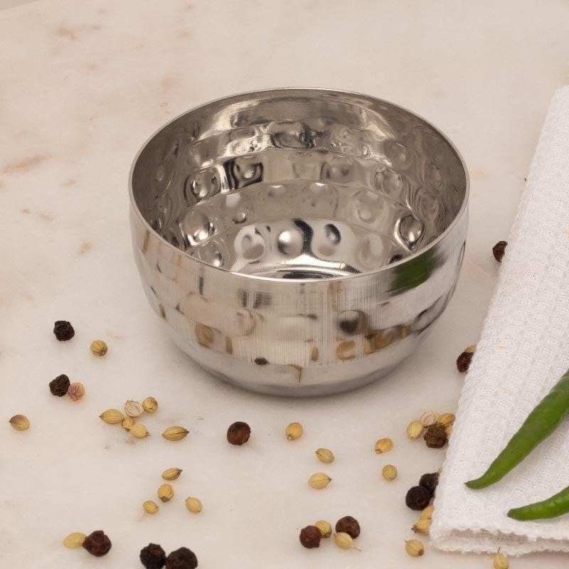 Vintage Charm Hammered Curry Bowl media 3