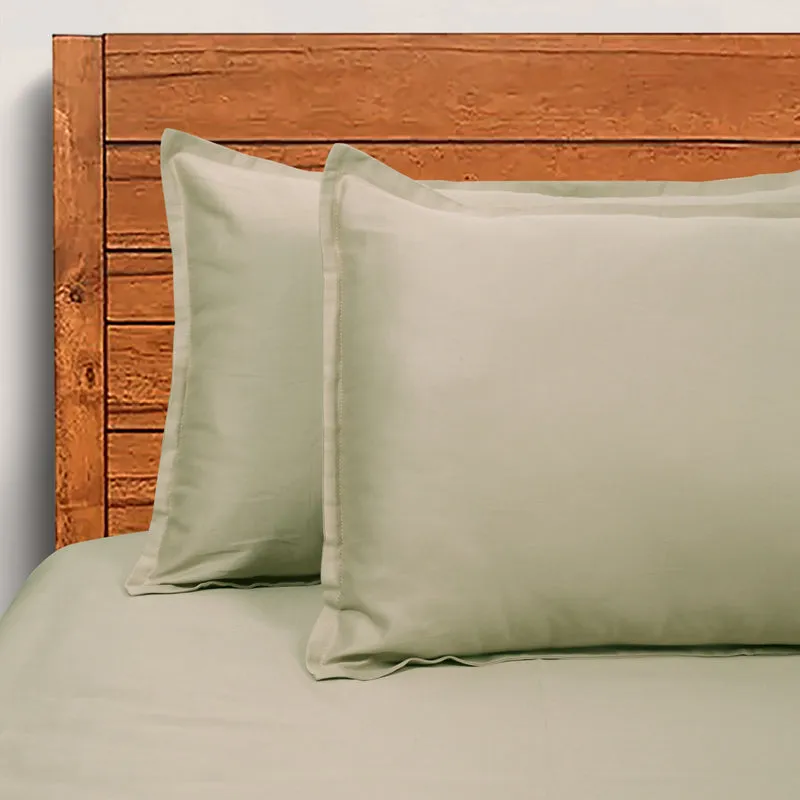 Saral Home Subtle Solid Cotton Bedsheet (Beige) - 300 TC media 4