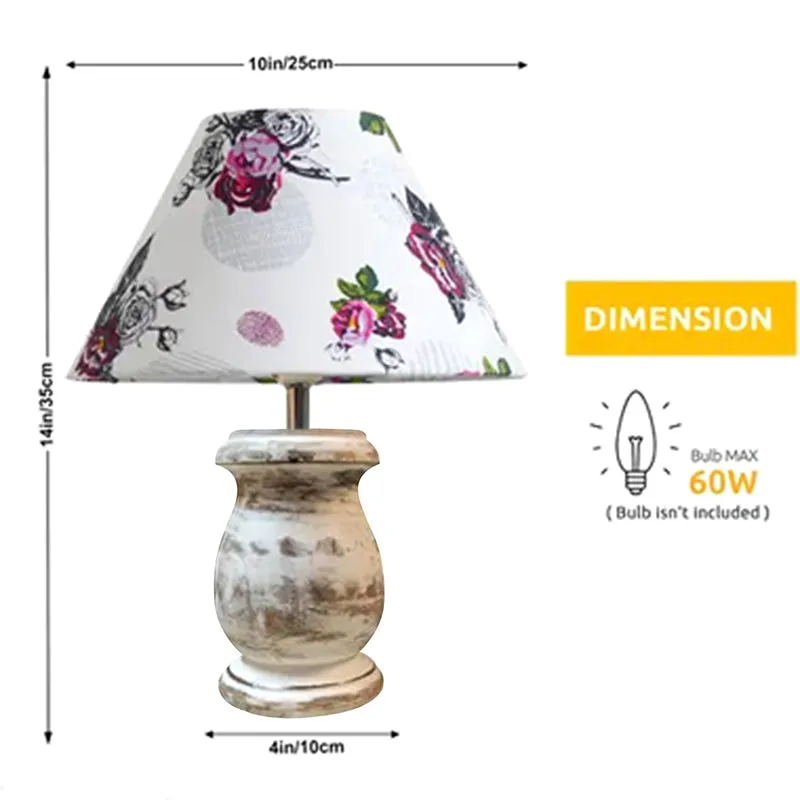 Aliora Rosa Wooden Table Lamp - Multicolor media 6