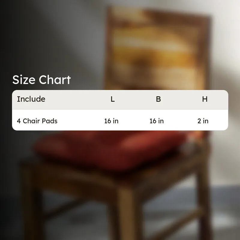 Sylvia Chair Pad (Terracotta Brown) - Set Of Four media 5