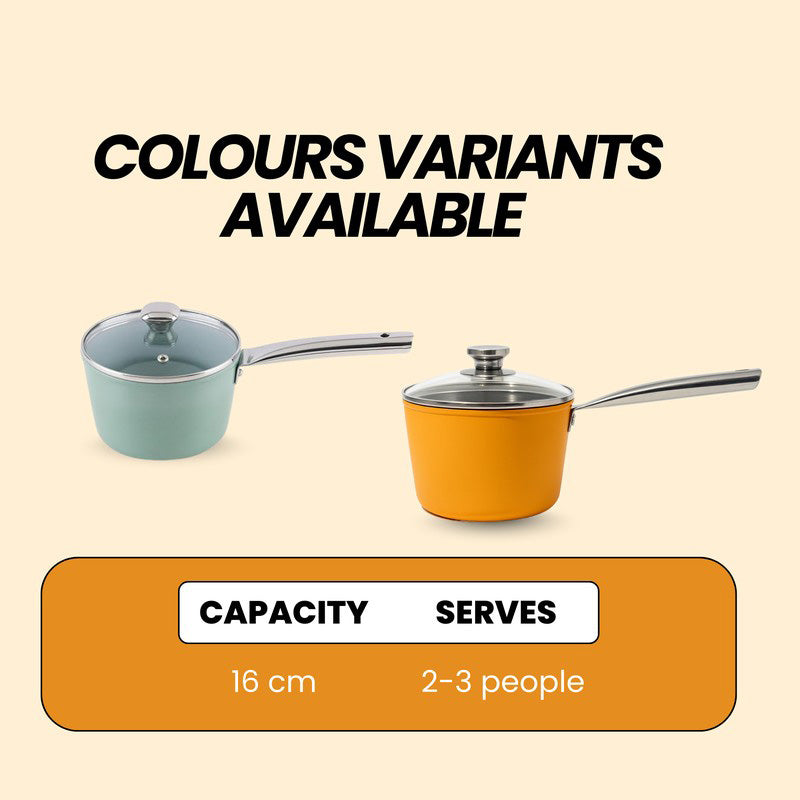 Salford Simmera Kitchen Ceramic Saucepan with Glass Lid - 1700 mL media 8