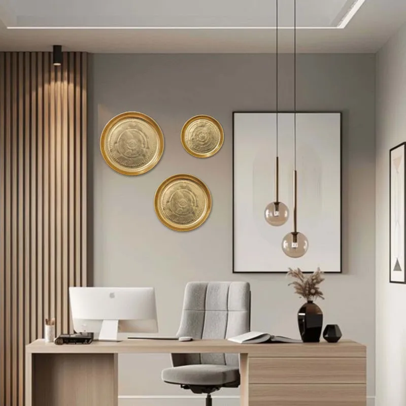 Aureva Metal Wall Plate - Set Of Three media 3