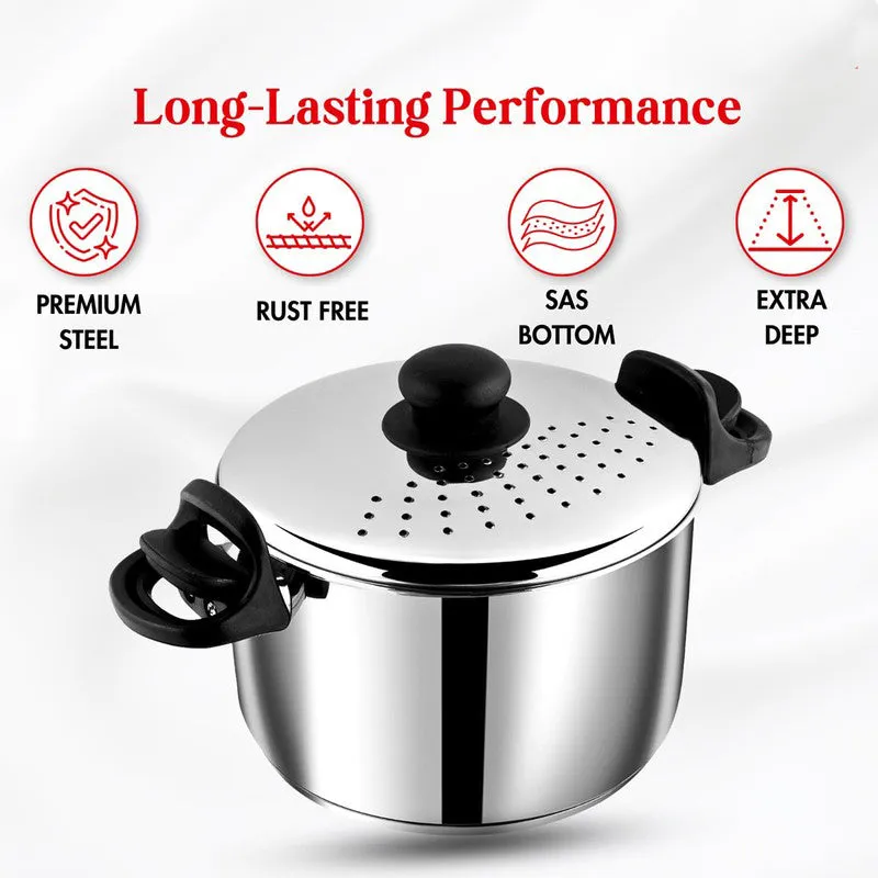 Vinod Zyric Cooking Pot with Lid - 6800 mL media 8