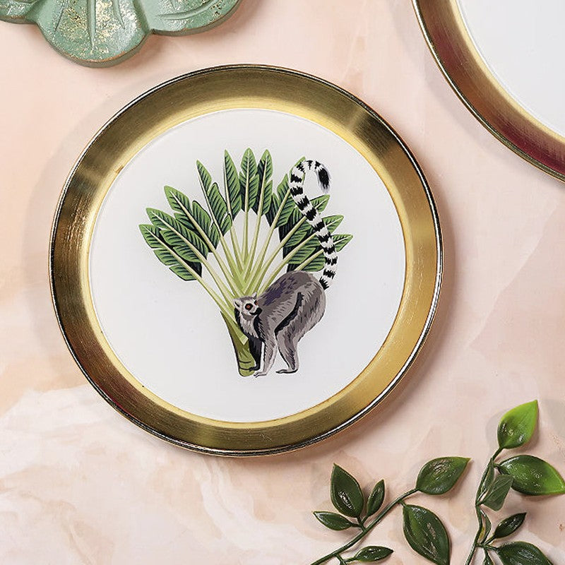 Whispering Orchid Enamel Wall Plate