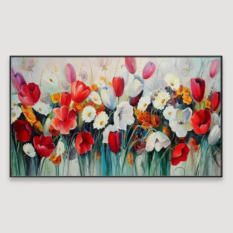 Whispers of Blush Canvas Wall Painting With Frame media 4