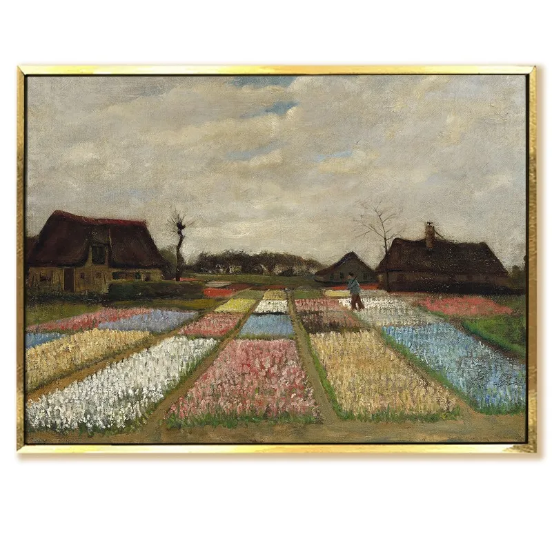 Tulip Fields Canvas Wall Painting With Frame media 3