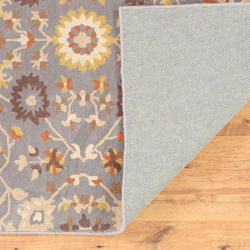 Erinyes Hand Tufted Ethnic Wool & Nylon Carpet - Grey media 8