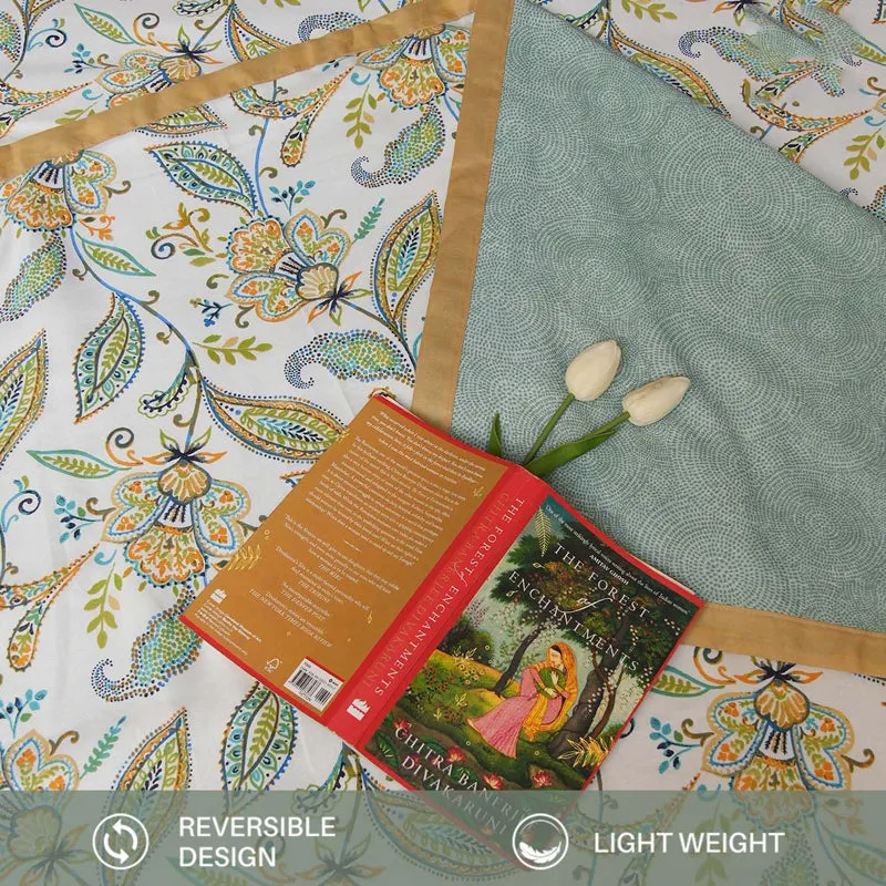 Urban Space Iris Reversible Dohar (Blue) - 150 GSM media 5
