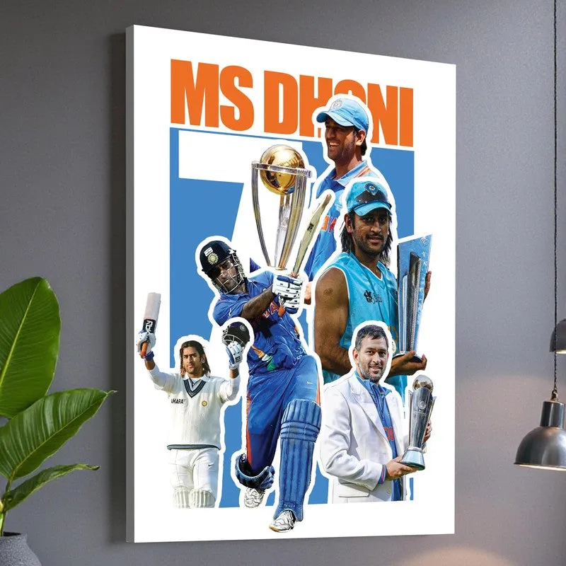 MS Dhoni Canvas Wall Art media 4