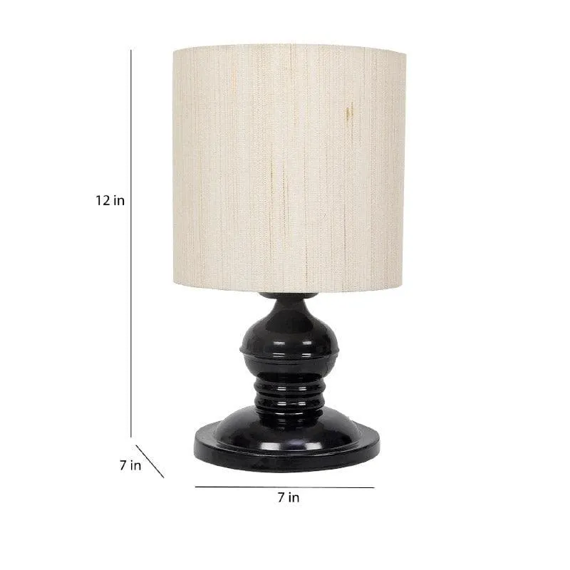 Wana Gino Fabric Table Lamp - Beige,Black media 5