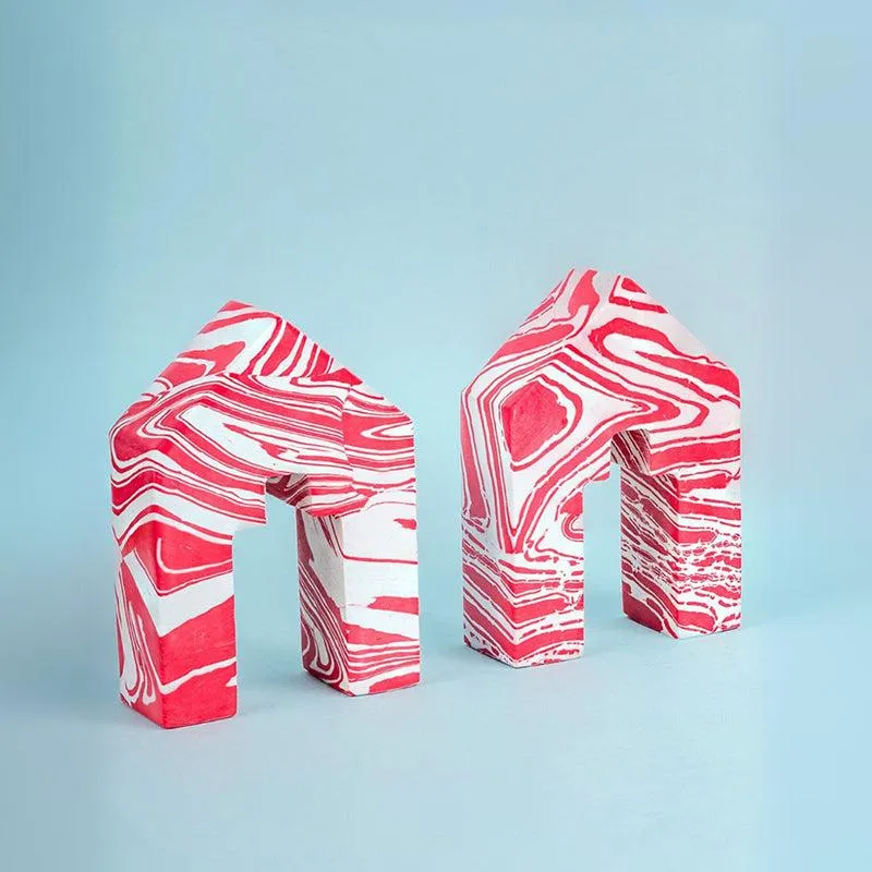 Candy Swirl Home Stone Bookend - Set Of Two media 3