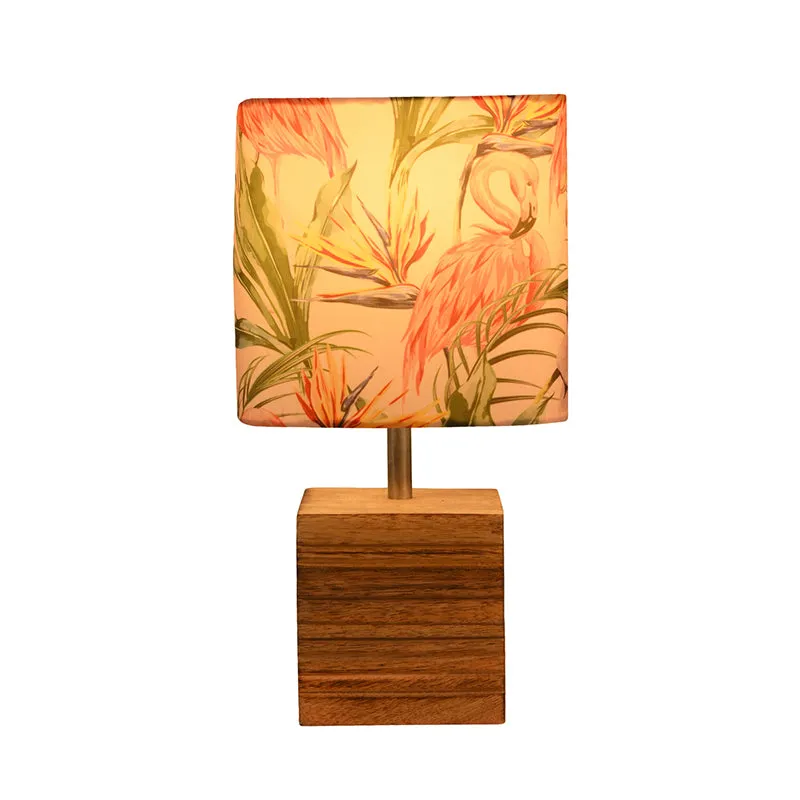 Flamingo Cube Fabric Table Lamp - Multicolor media 3