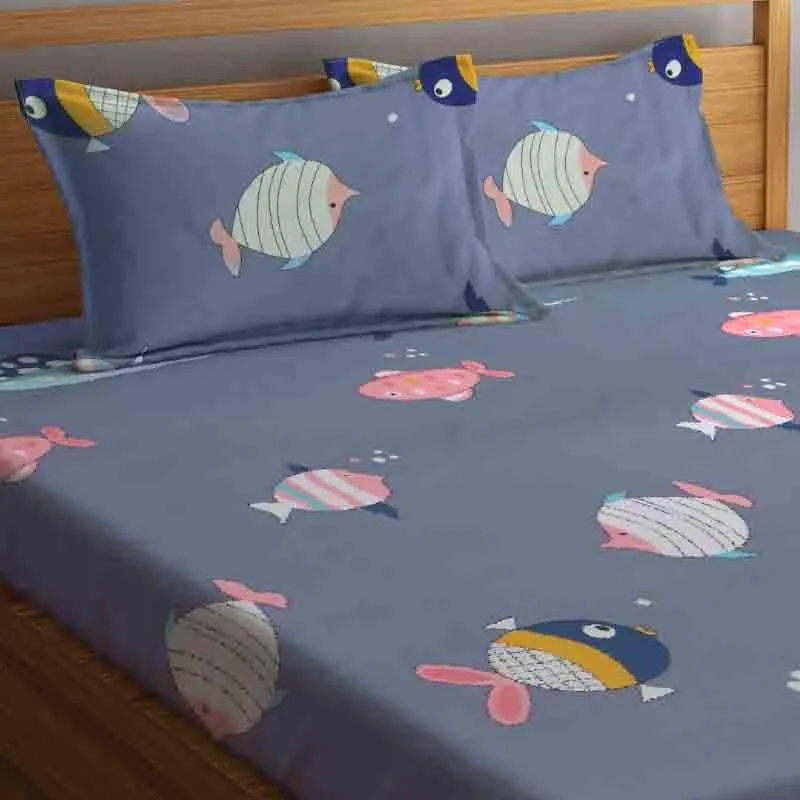 Scuba Love Bedsheet - 130 GSM media 4