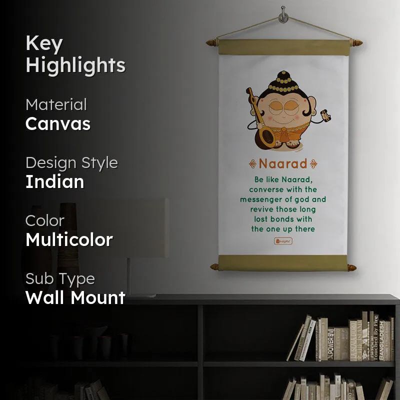Whimsy Cute Naarad Canvas Wall Accent media 2