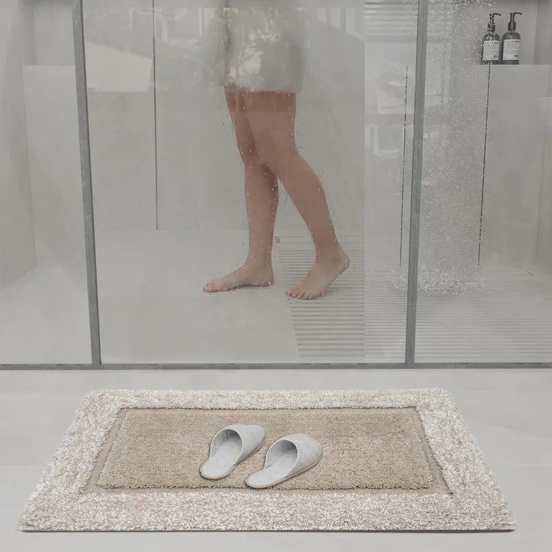 Orlina Polyester Bath Mat - Beige media 4
