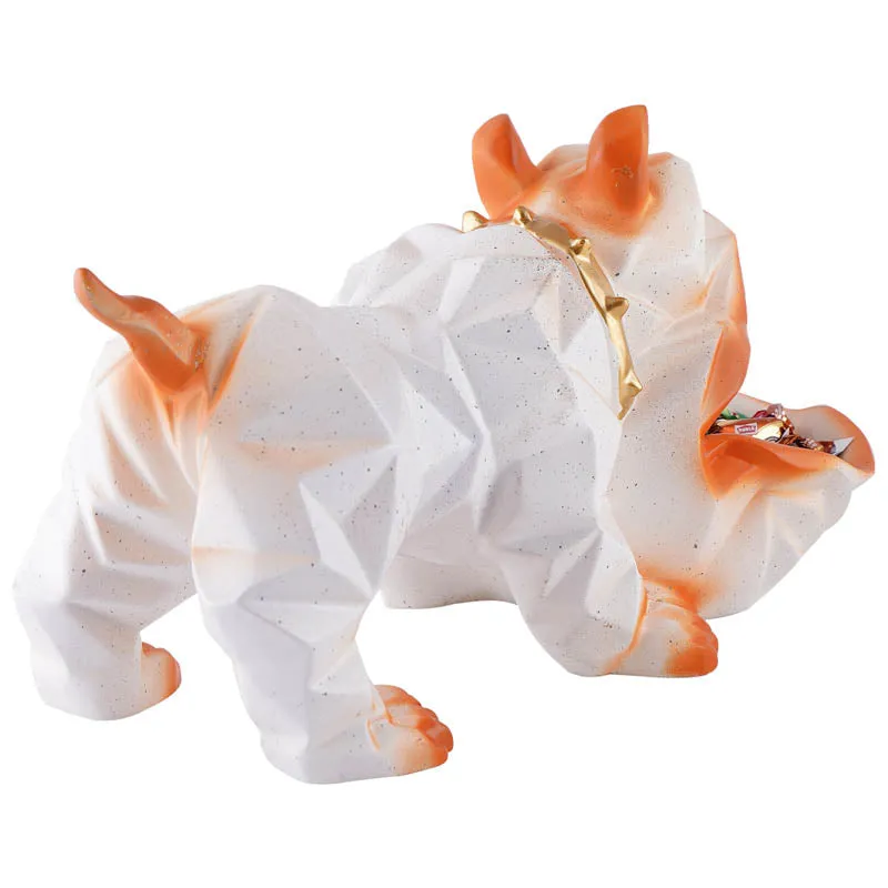 Mr Barkley Painted Polyresin Show Piece - White media 5