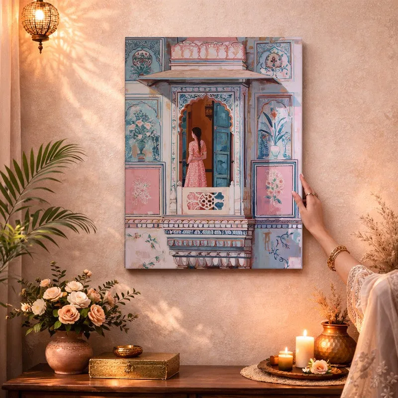 The Haveli Window Canvas Wall Art & Paintings media 3