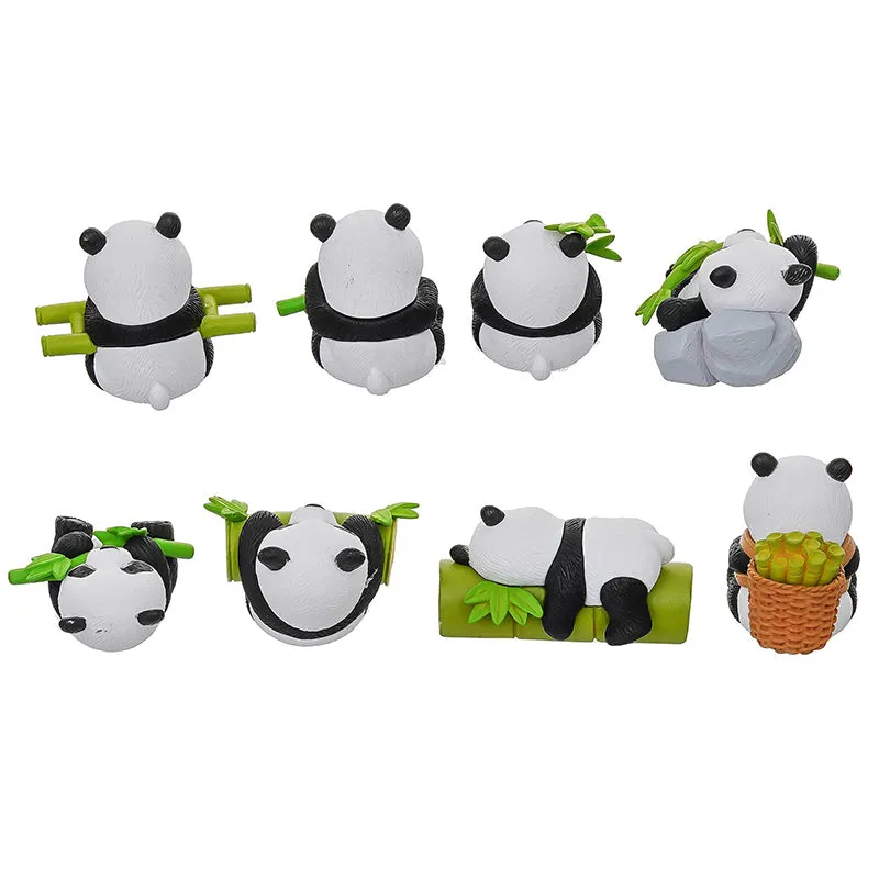 Panda Love Resin Showpiece - Set Of Eight media 4