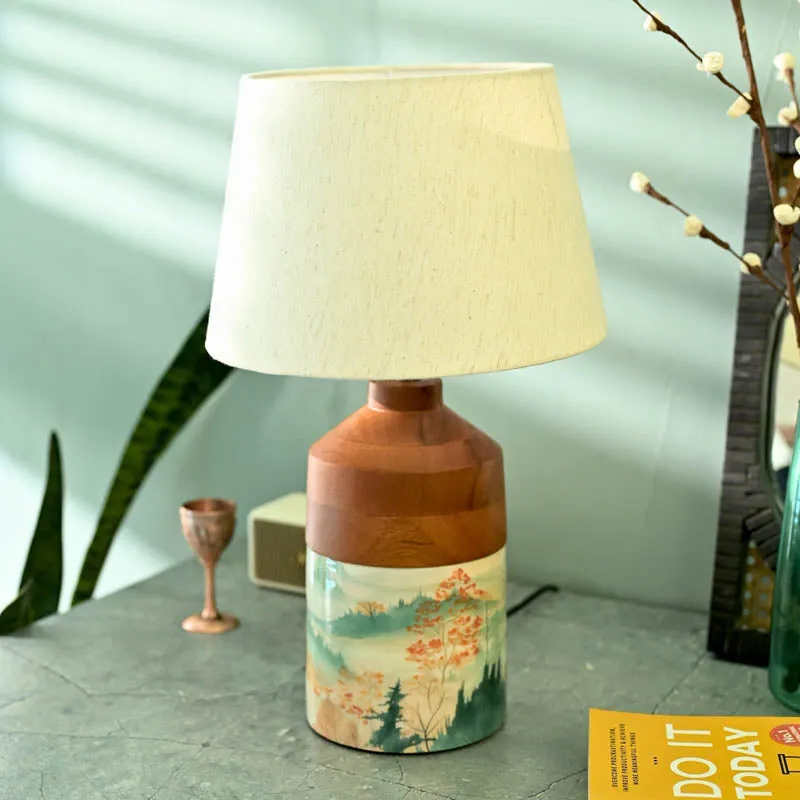 Alps Wooden Table Lamp - Multicolor media 2