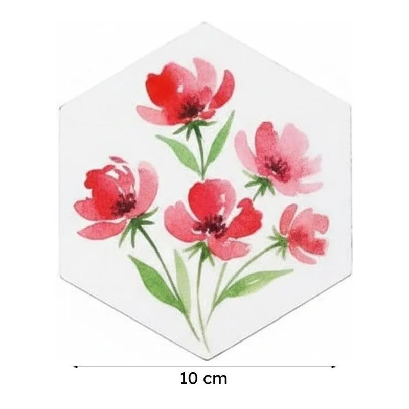 Xeno Flora Handpainted Coaster - Set Of Six media 7