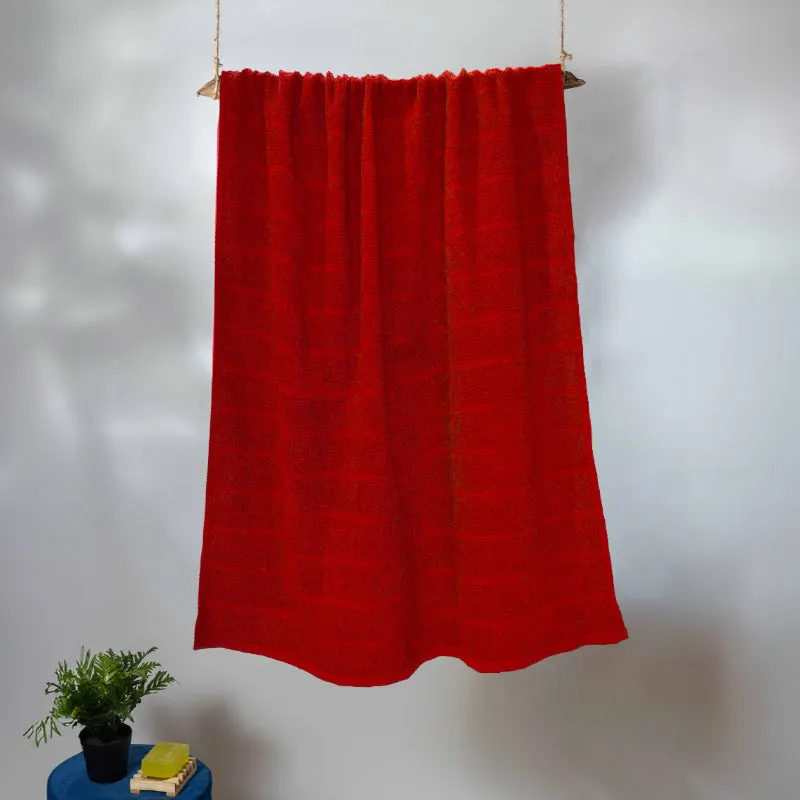 Sarda Bath Towel - Red media 1