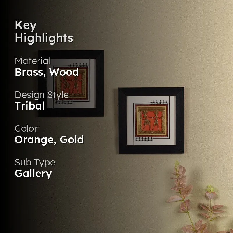 Missoni Dhokra Brass Wall Art - Set Of Two media 2