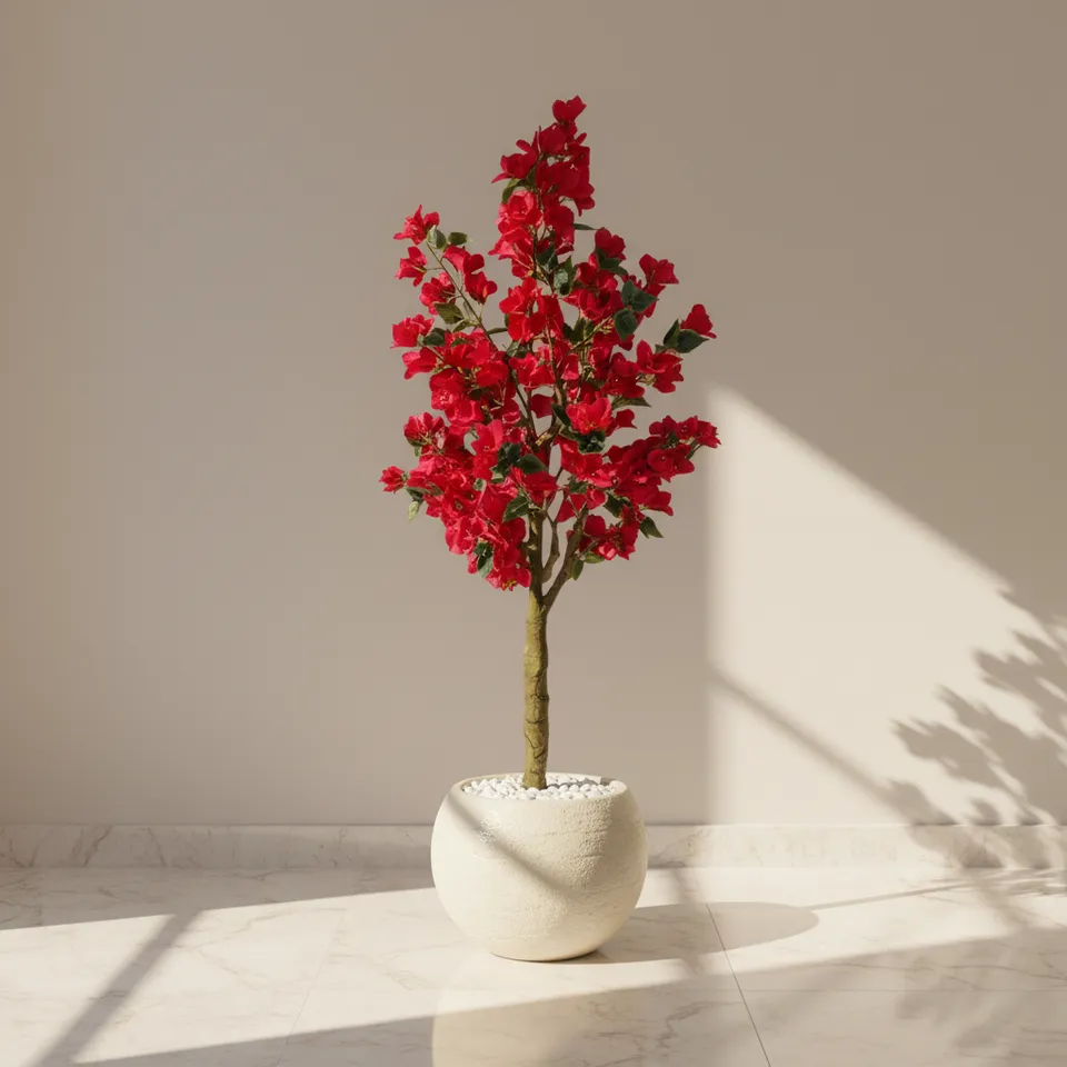Modern Tropics Artificial Plant With Black Fiber Pot - 4.3 Feet media 1