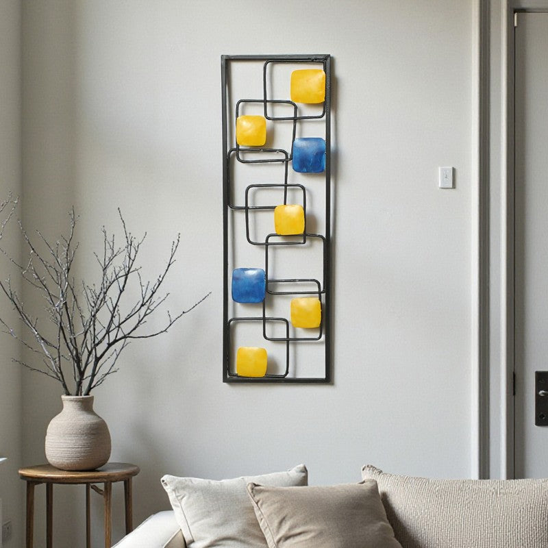 Geometric Rhythm Metal Wall Accent