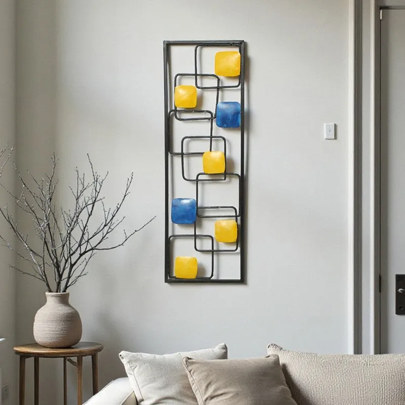 Geometric Rhythm Metal Wall Accent media 1