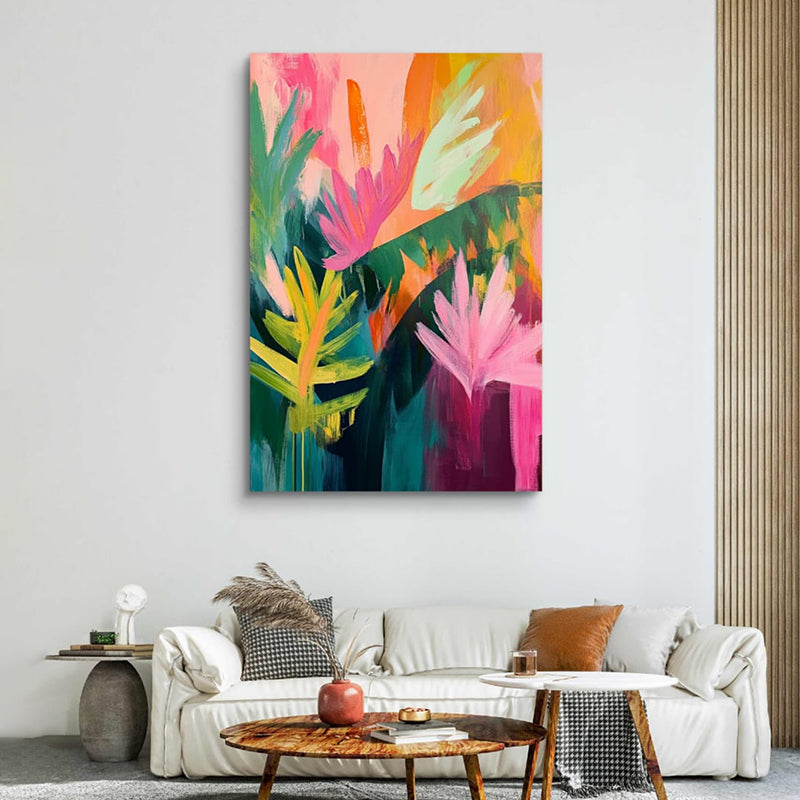 Trans Florets Wall Painting